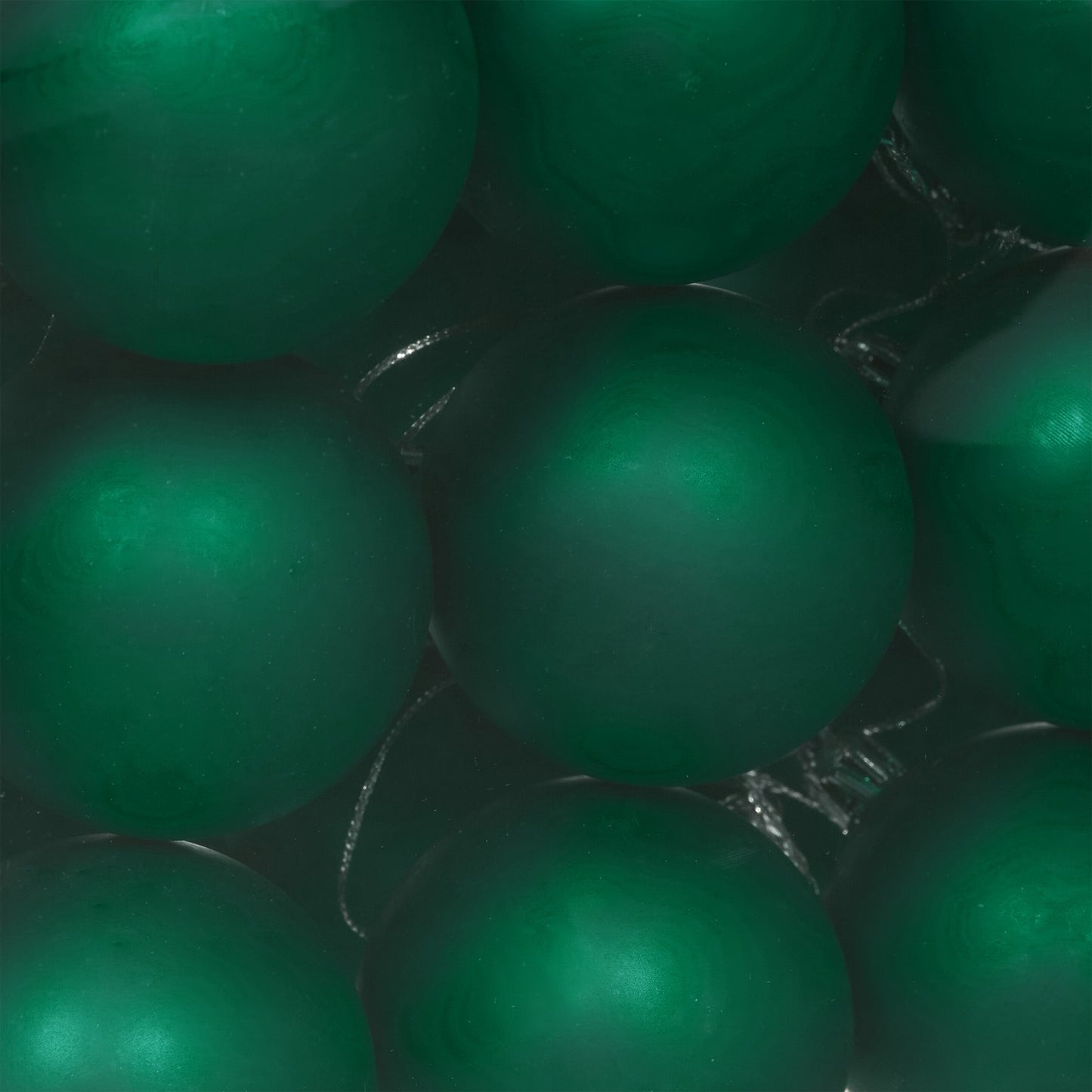 Matte Christmas Tree Baubles Set, 50 Pieces