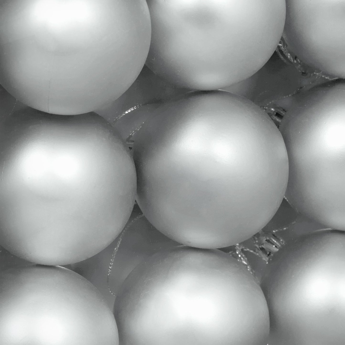 Matte Christmas Tree Baubles Set, 50 Pieces
