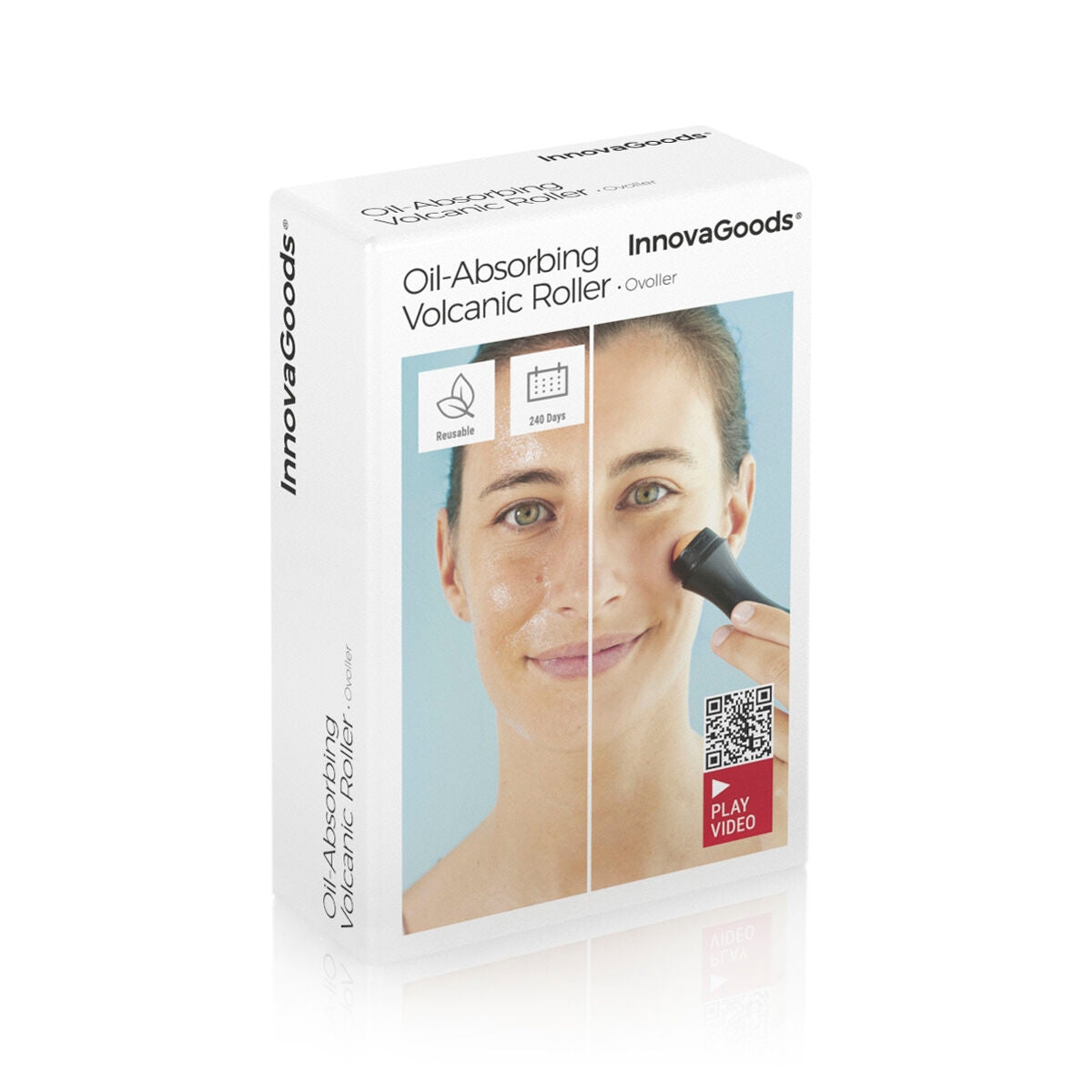 Mattifying Volcanic Facial Roller Ovoller InnovaGoods
