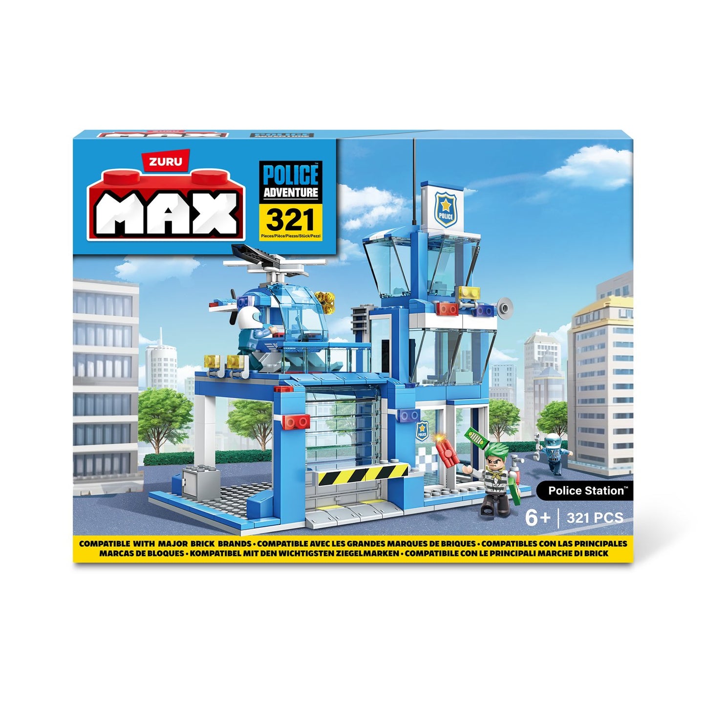 Max City Bricks Police Station, 321Pcs