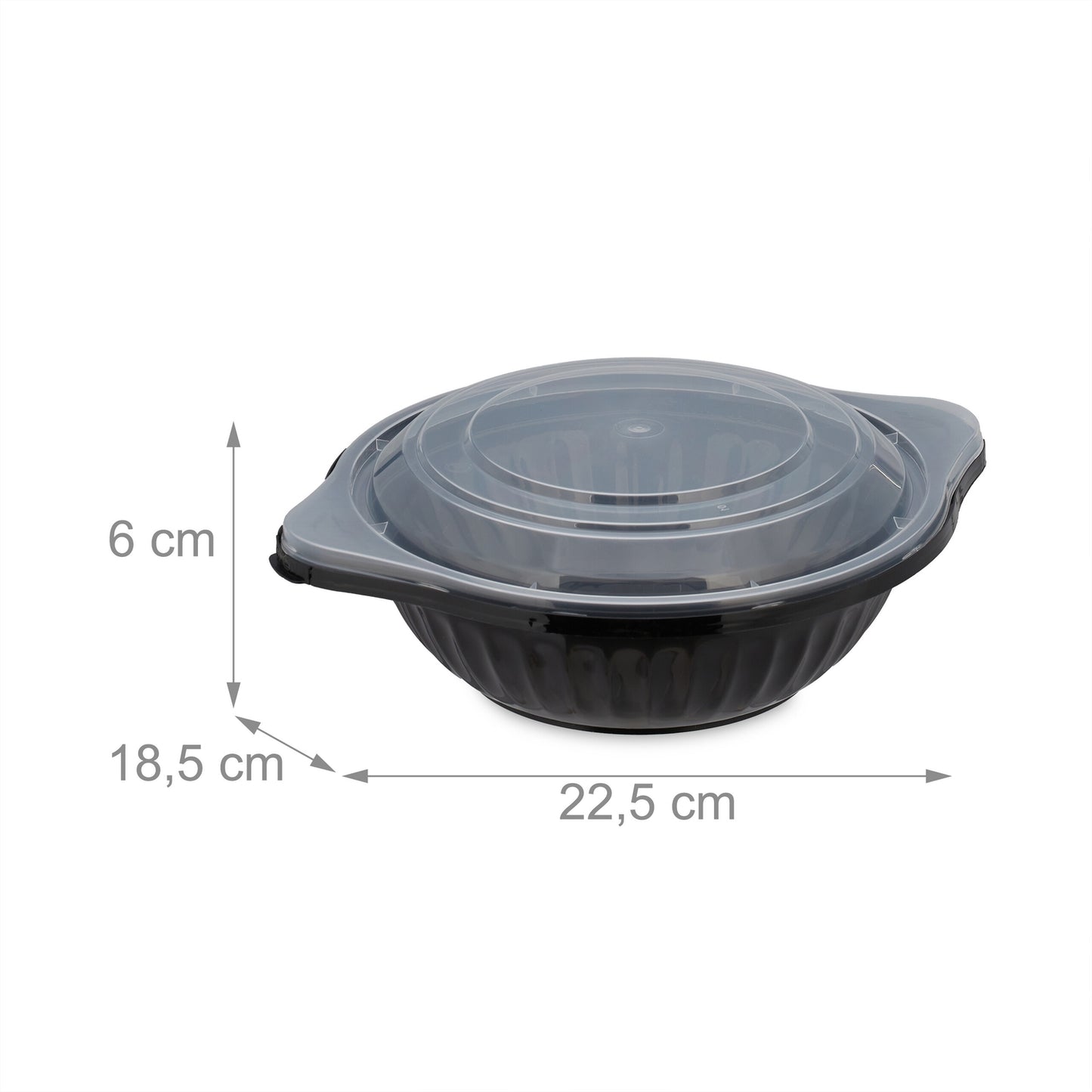 Meal preparation boxes with 1 compartment - 24 pcs