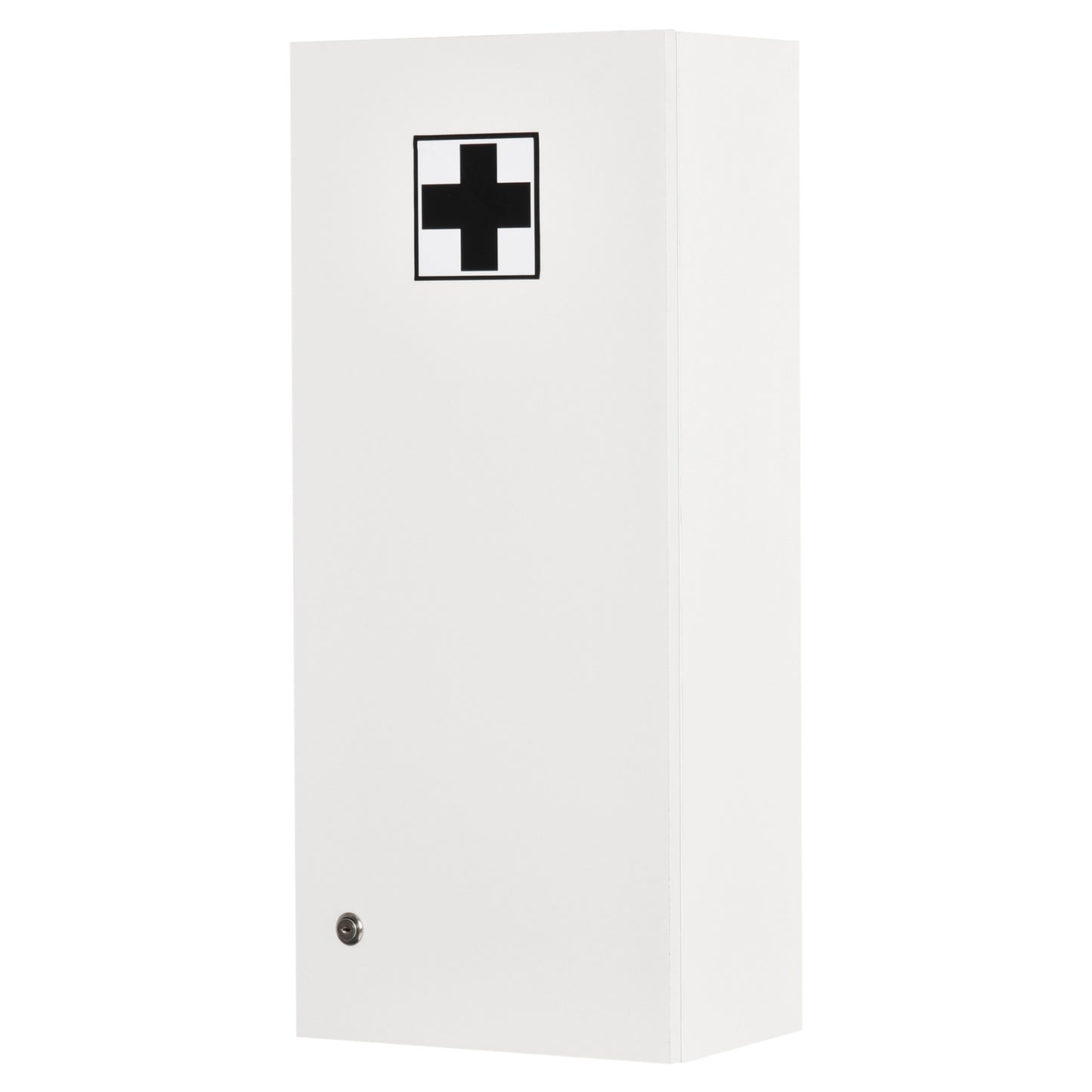Lockable medicine cabinet - Wall mounted, adjustable shelves