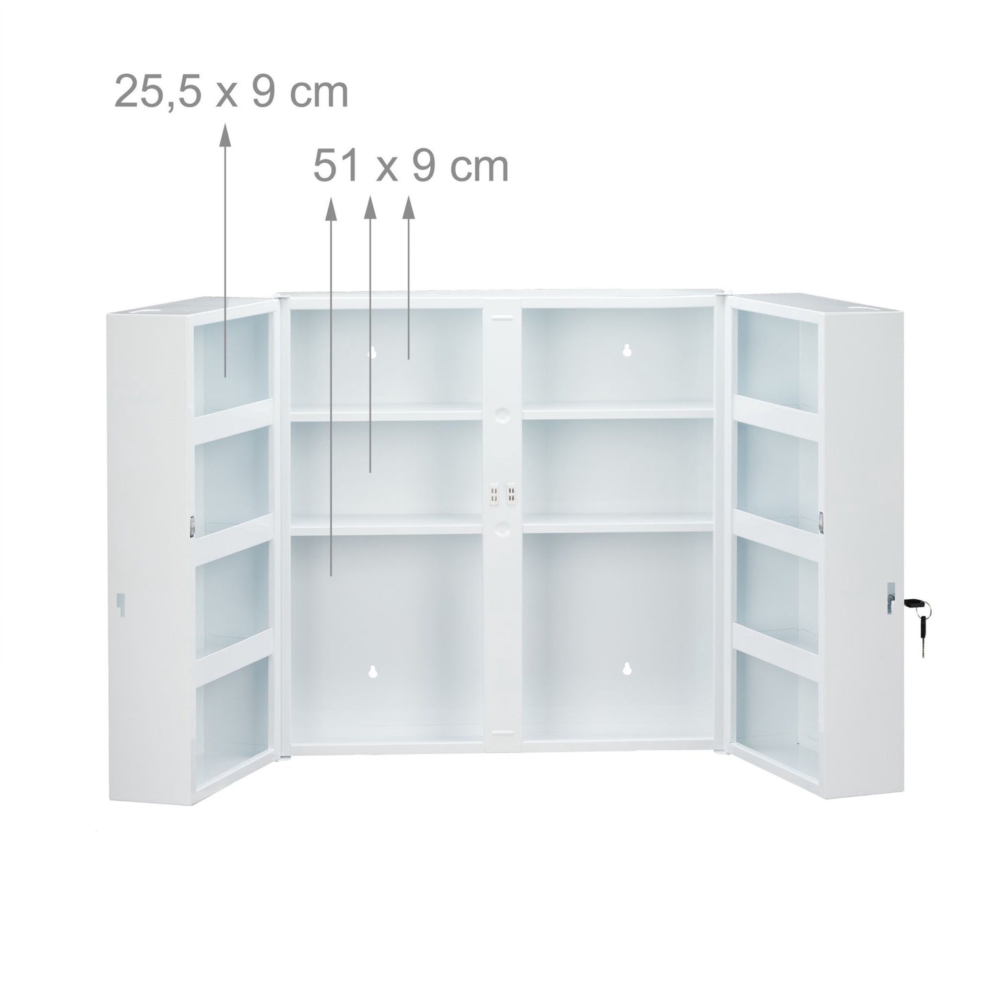 Medicine cabinet XXL in white