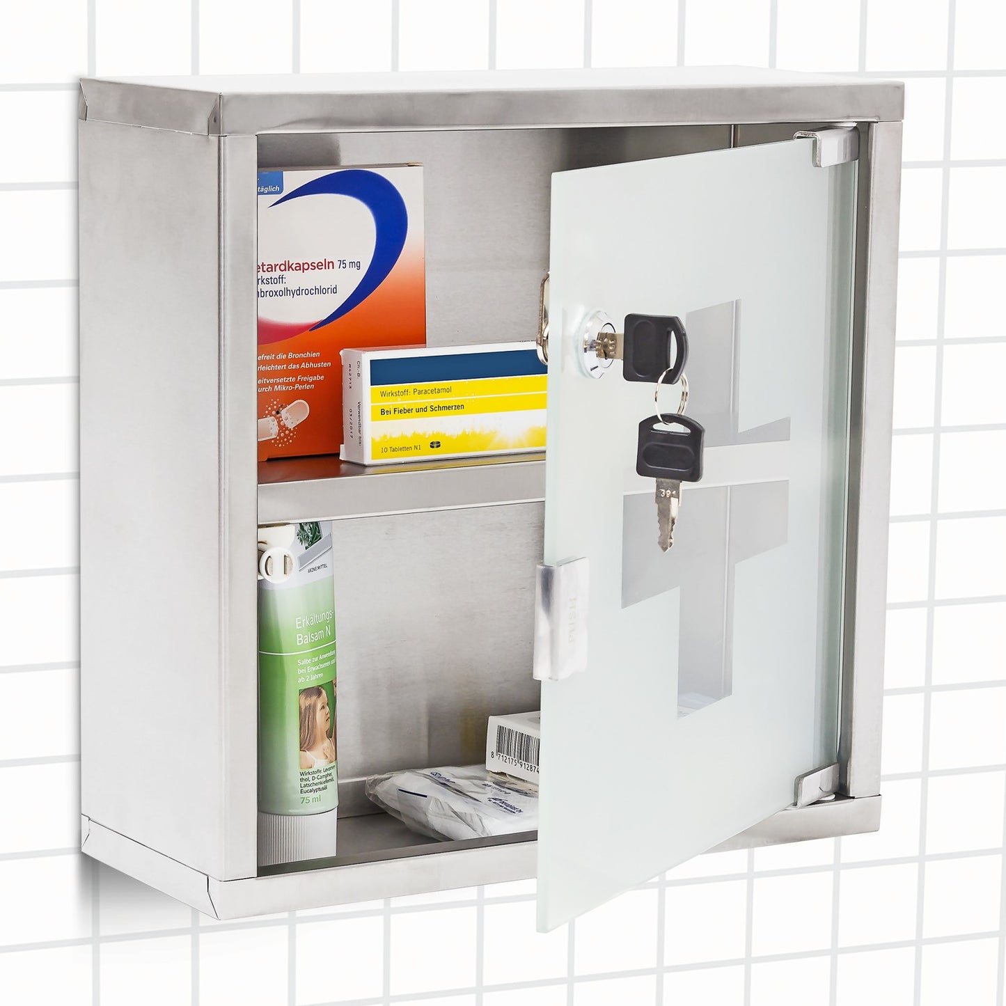Medicine cabinet in steel