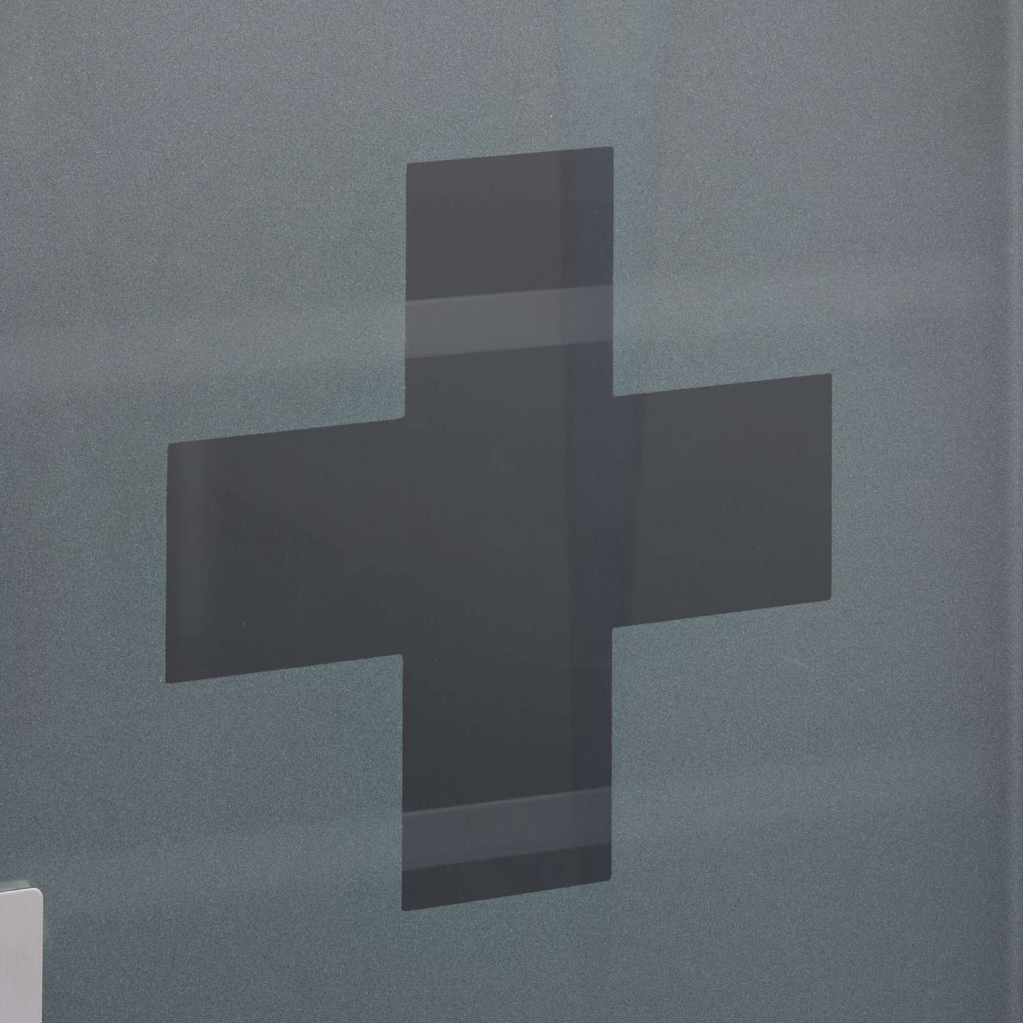 Medicine cabinet with glass door