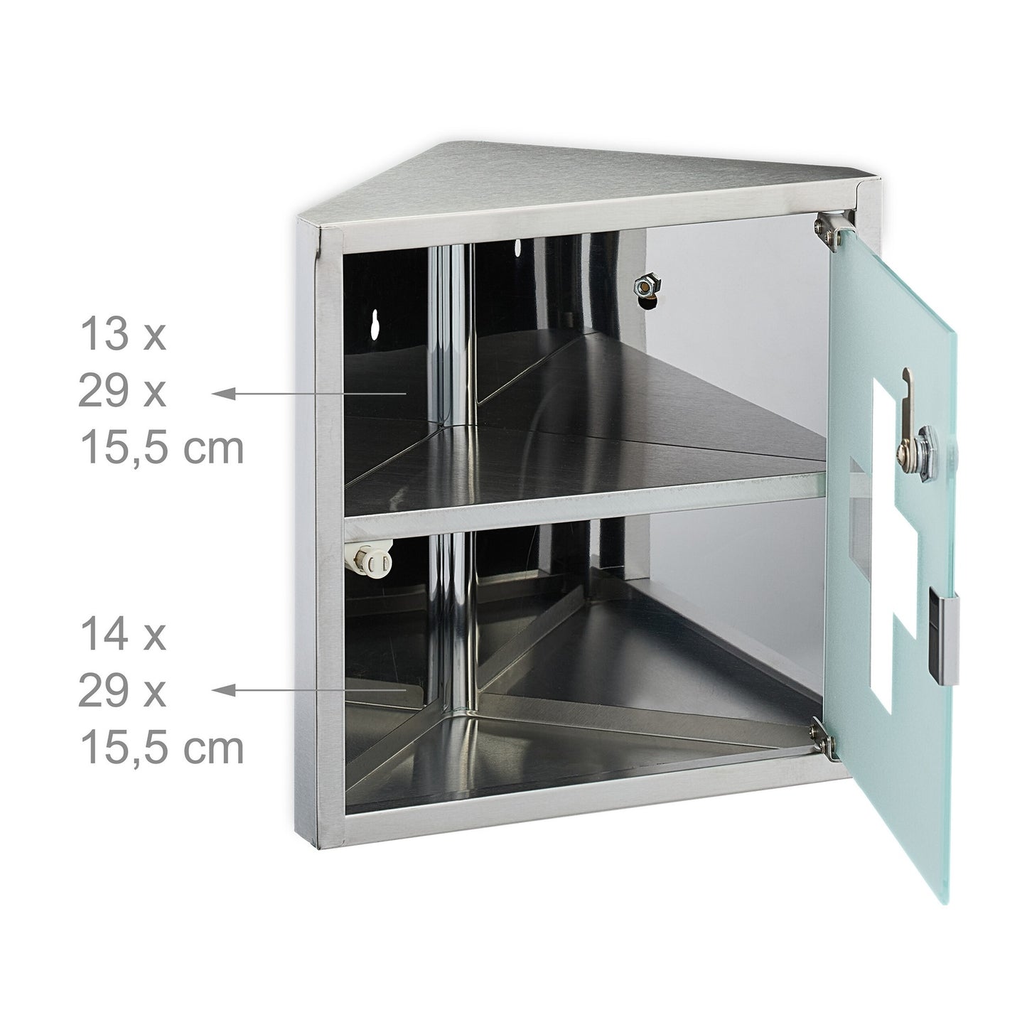 Medicine cabinet with glass door