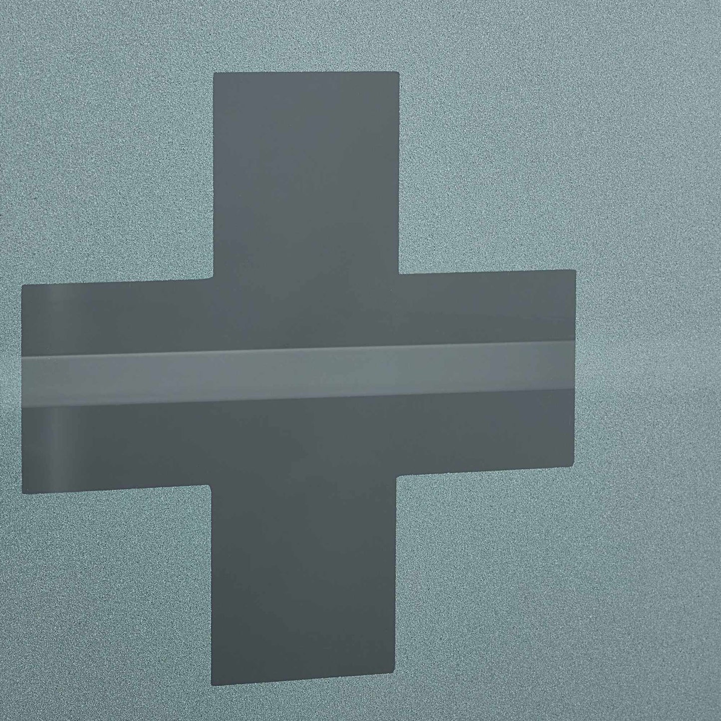 Medicine cabinet with glass door
