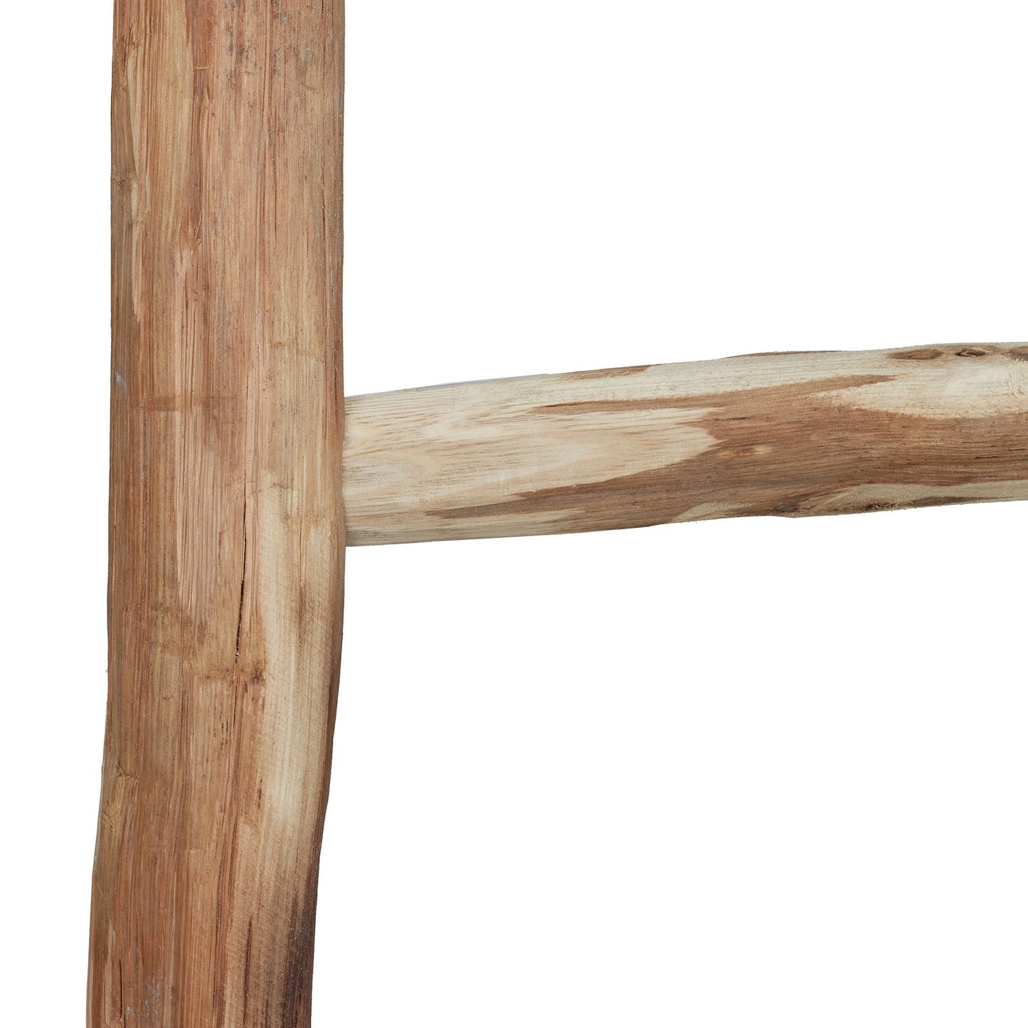 Medium-sized decorative ladder in chestnut wood