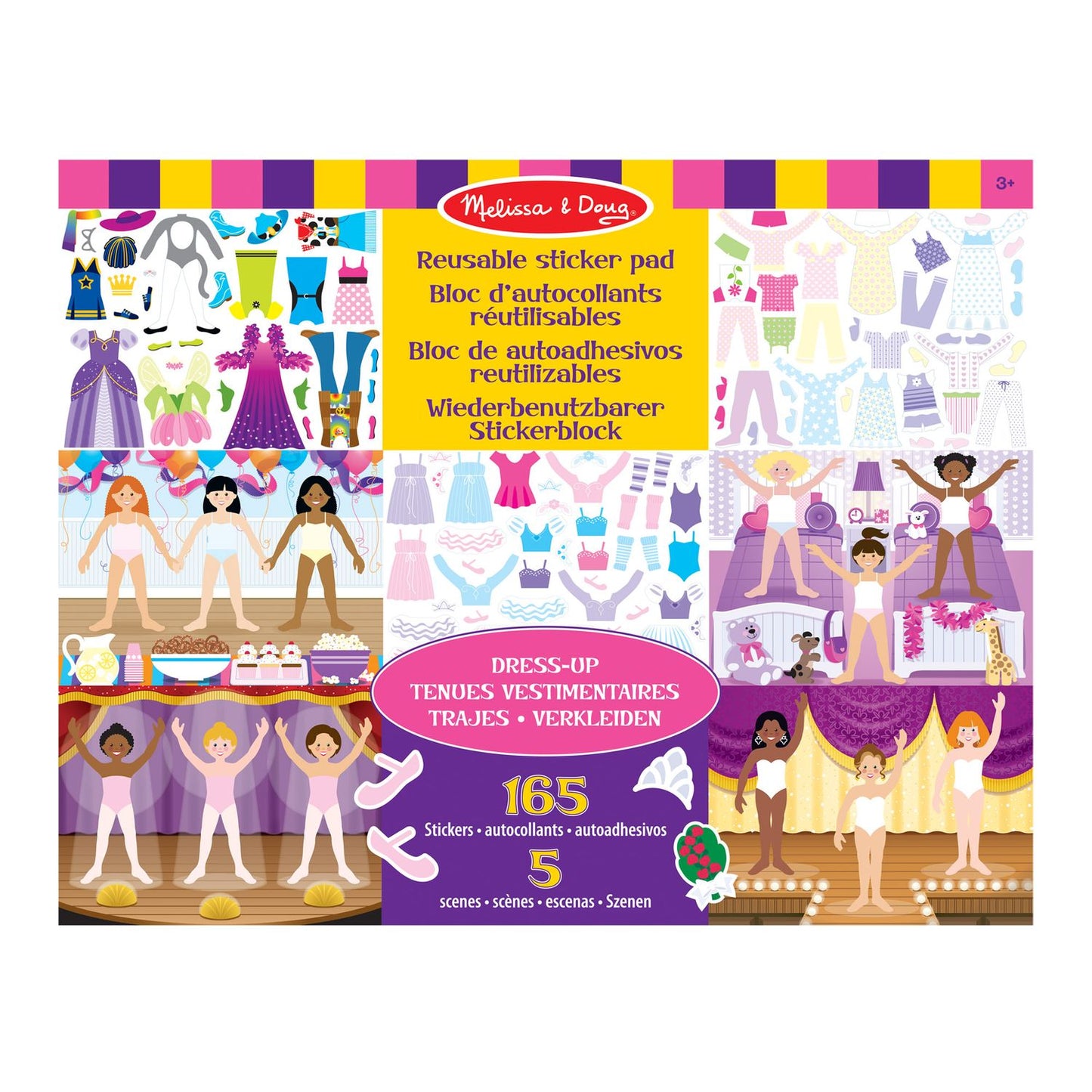 Melissa & Doug Reusable Sticker Pad - Dress-Up