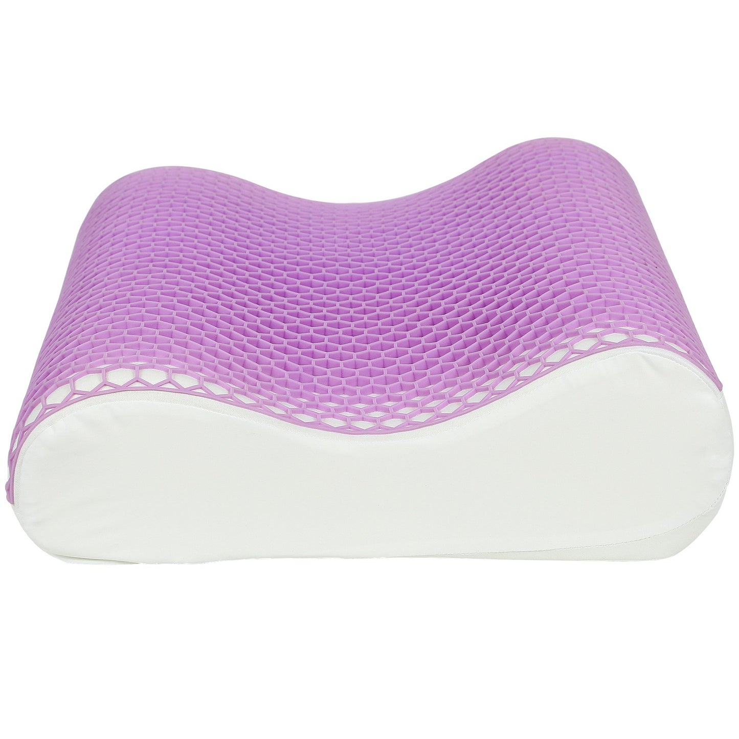 Memory Foam Pillow, Ergonomic Neck Support, 2 Heights