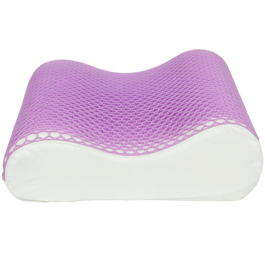 Memory Foam Pillow, Ergonomic Neck Support, 2 Heights