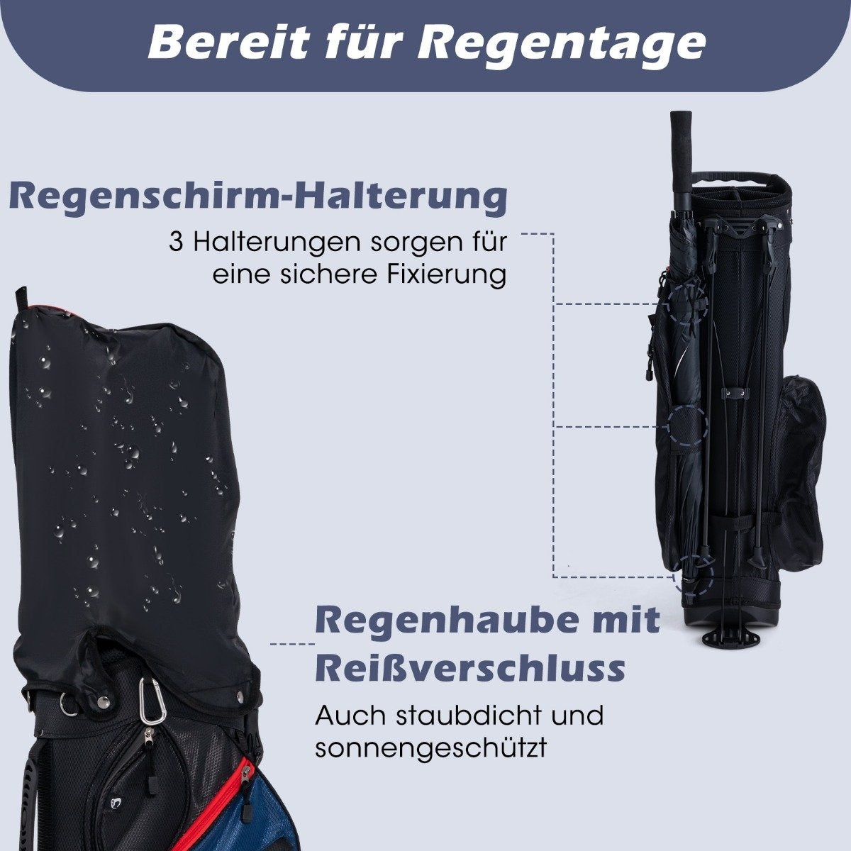 Men's 11-Piece Golf Club Set, Right-Handed with Rain Cover