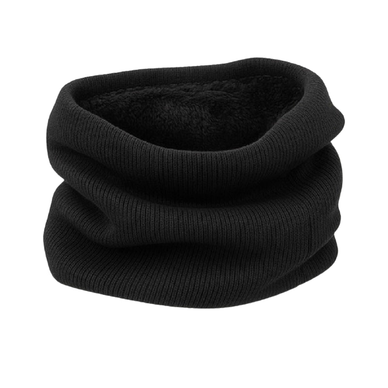 Men's Black Scarf, Universal Size, Warm Polyester