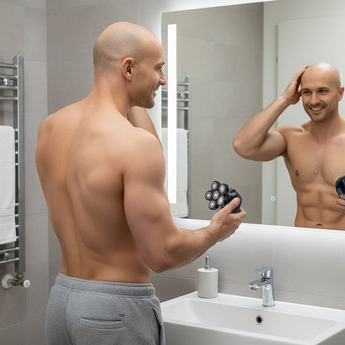 Men's Cordless Hair & Beard Trimmer, 6 Heads, USB Charged