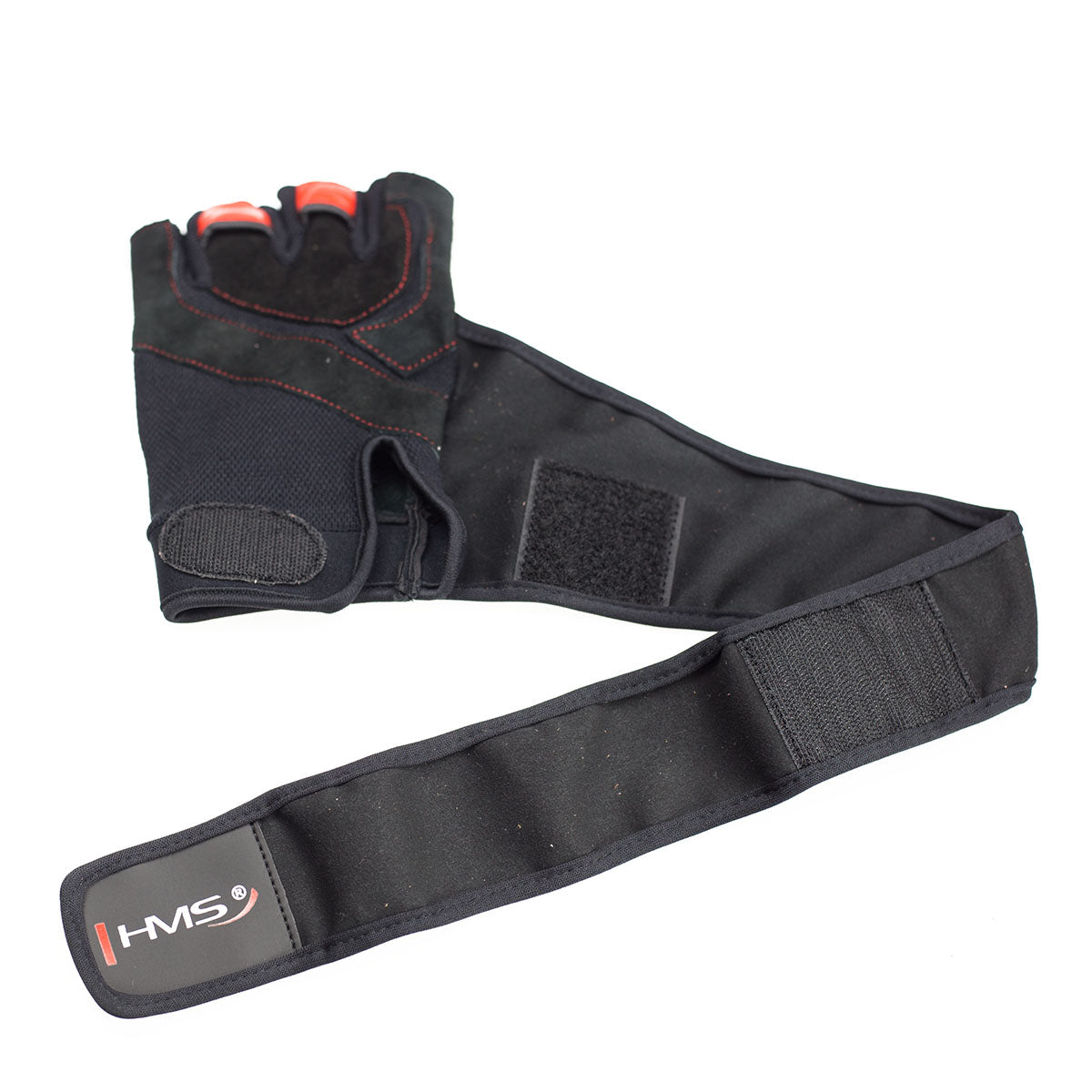 Men's Medium Fitness Gloves, Black/Red