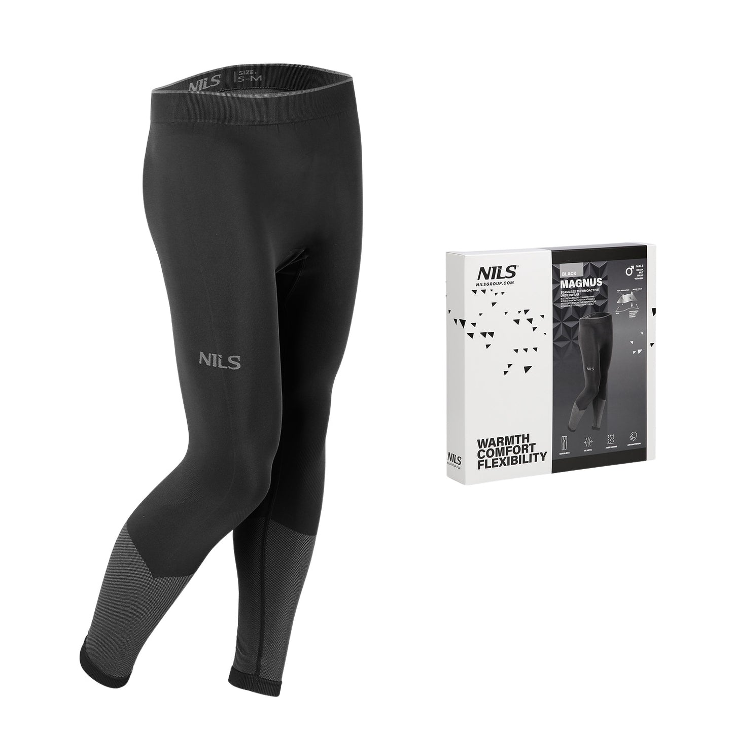 Men's Thermoactive Pants, Black, 2XL/3XL