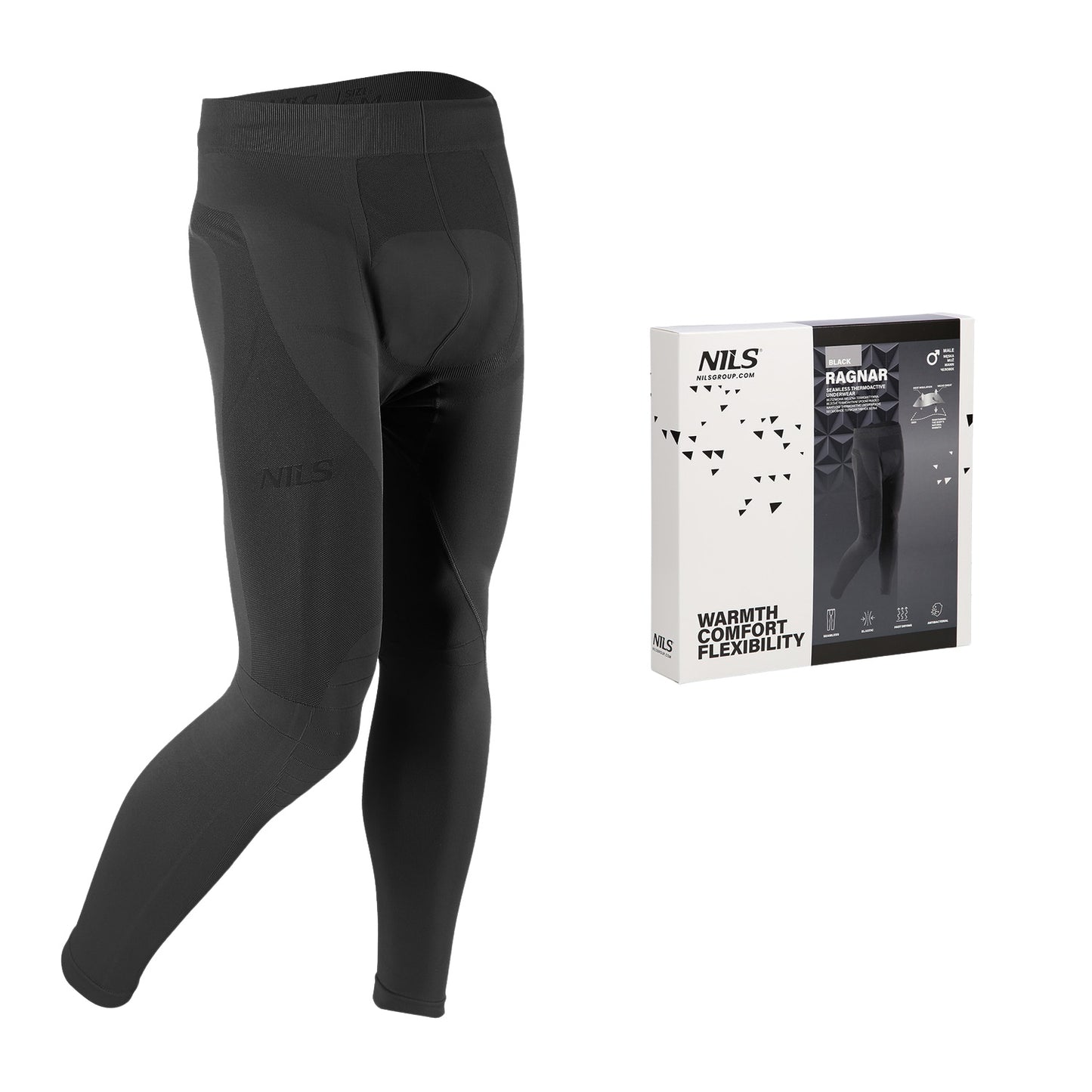 Men's Thermoactive Pants, Black, Size L/XL