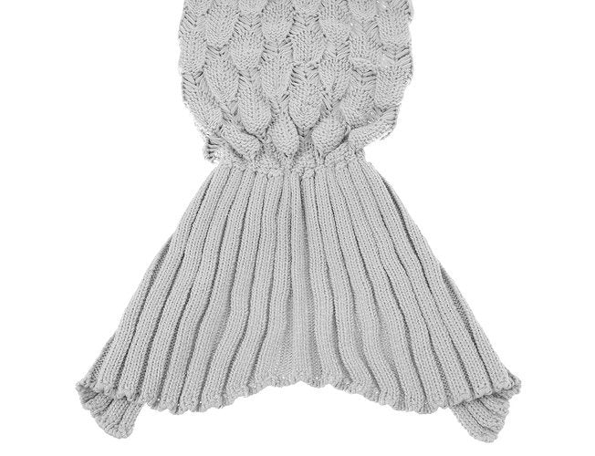Mermaid tail blanket - gray KO11380