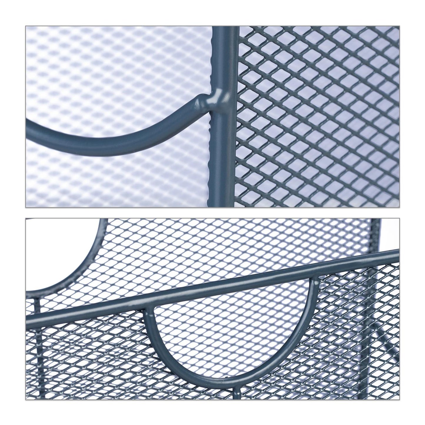 Mesh Metal Magazine Stand – Freestanding Organizer