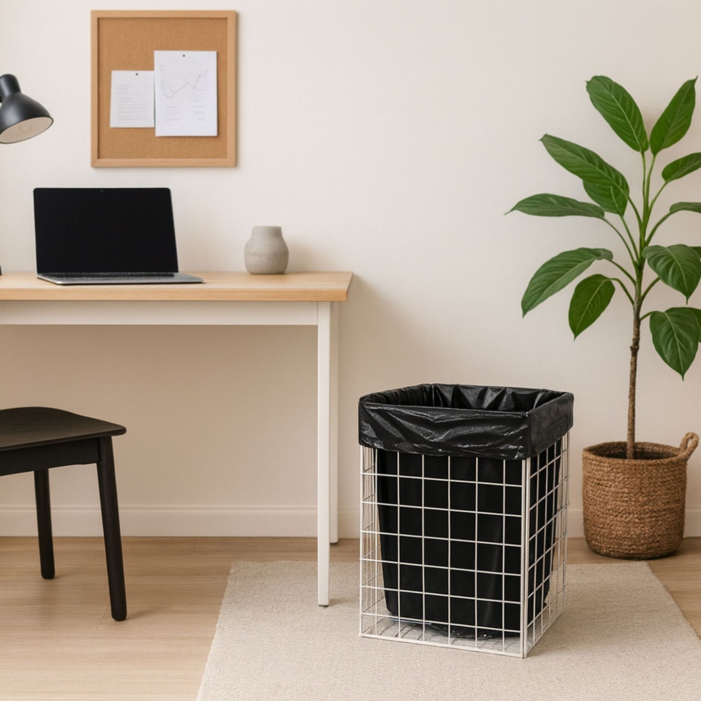 Mesh Wastebasket, 60L – Office or Bathroom Use