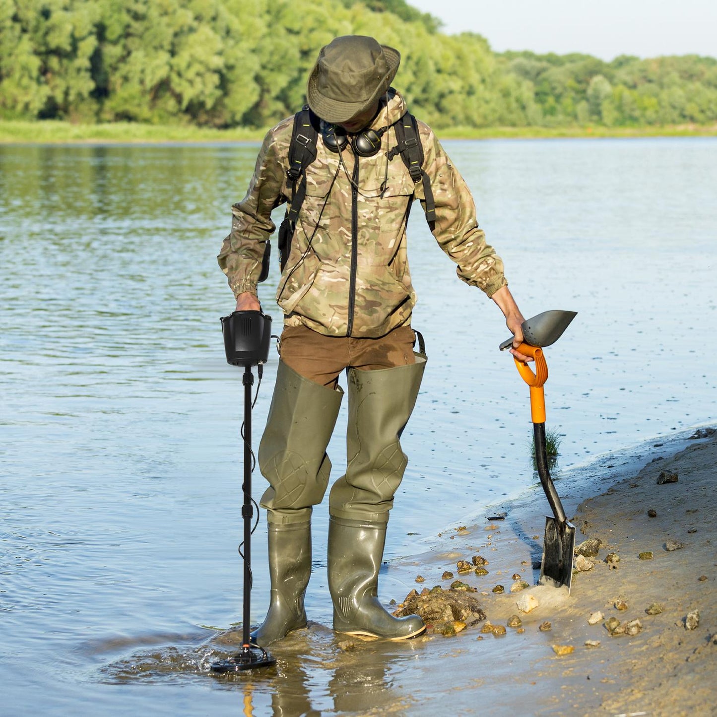 Waterproof metal detector - for professionals and beginners, Ø22cm coil