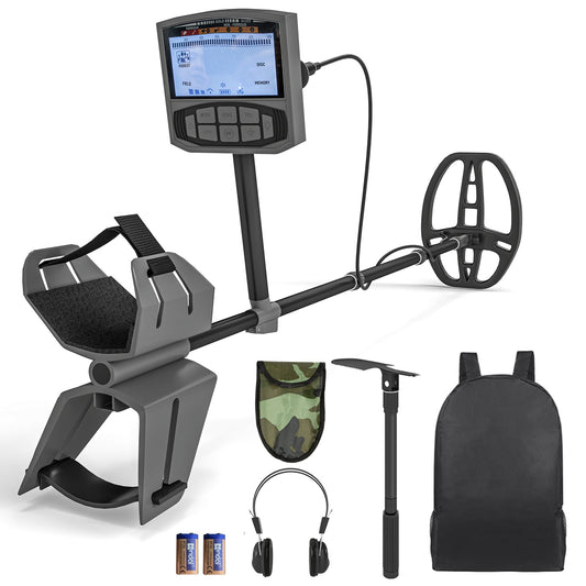 Portable metal detector for adults, 5 modes, waterproof, LCD screen