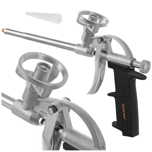 Metal Foam Gun with Adjustable Flow and Non-Slip Handle