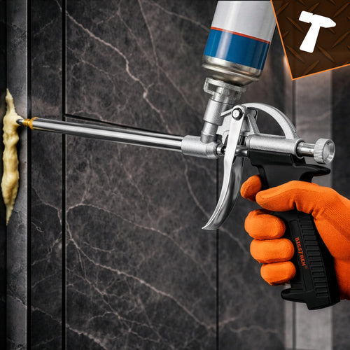 Metal Foam Gun with Adjustable Flow and Non-Slip Handle