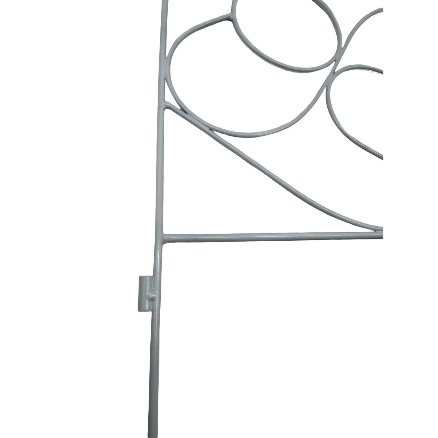 Metal Garden Edging, 8-Piece Art Nouveau Design