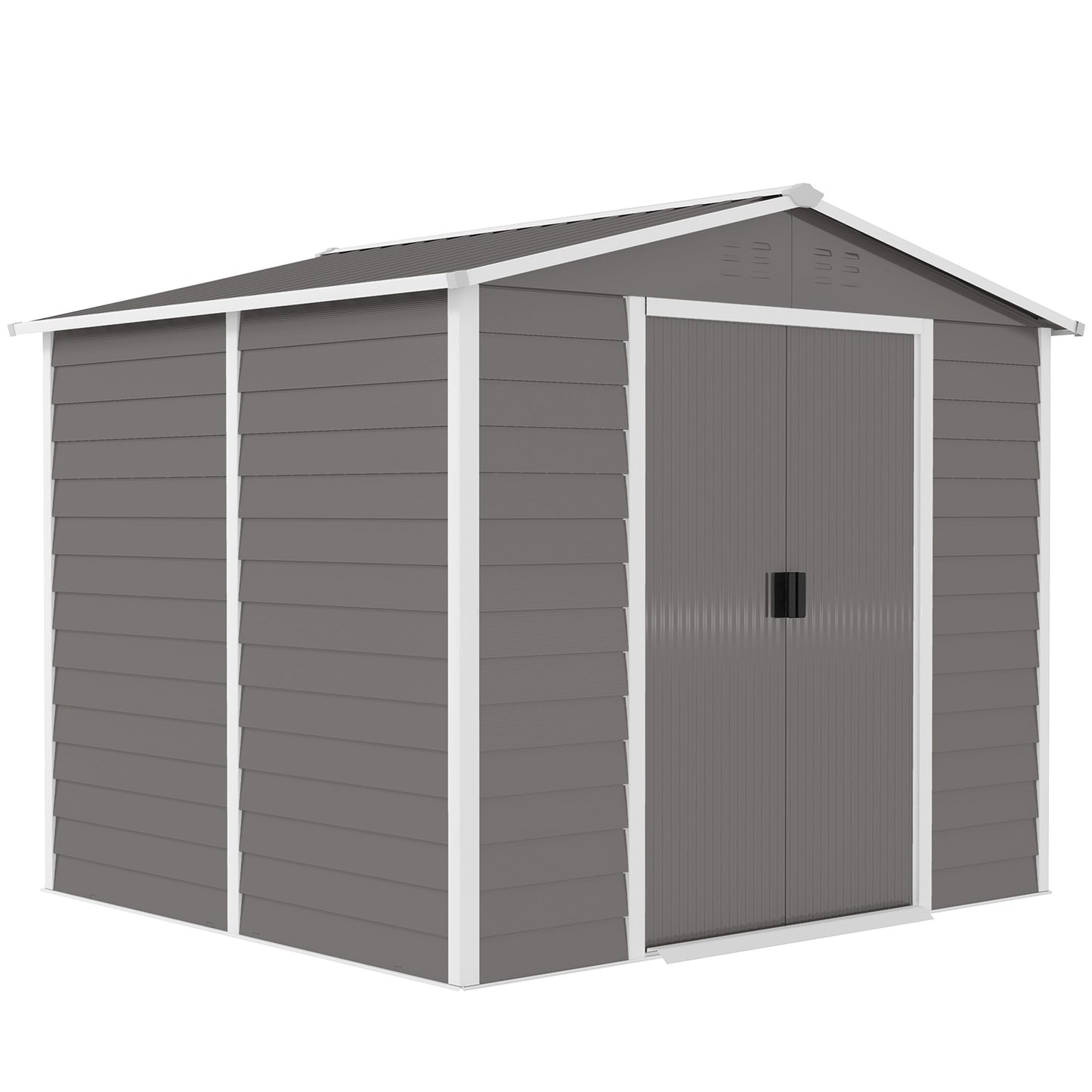 Metal Garden Shed, Weatherproof & Lockable, 240x206x198 cm