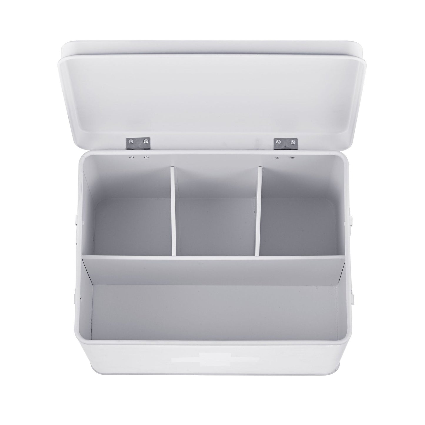 Metal Medicine Storage Box with 4 Compartments