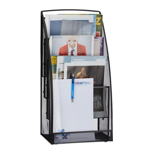 Metal Mesh Magazine Rack