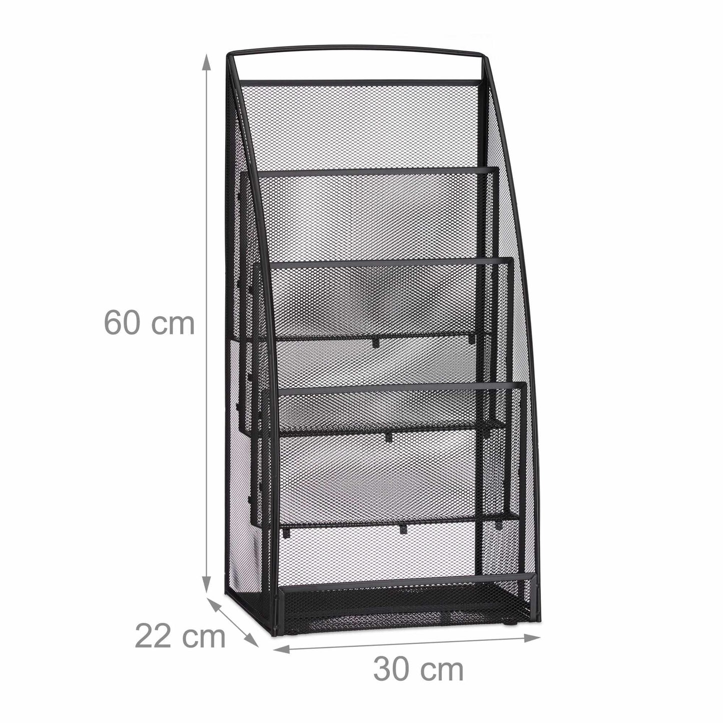 Metal Mesh Magazine Rack
