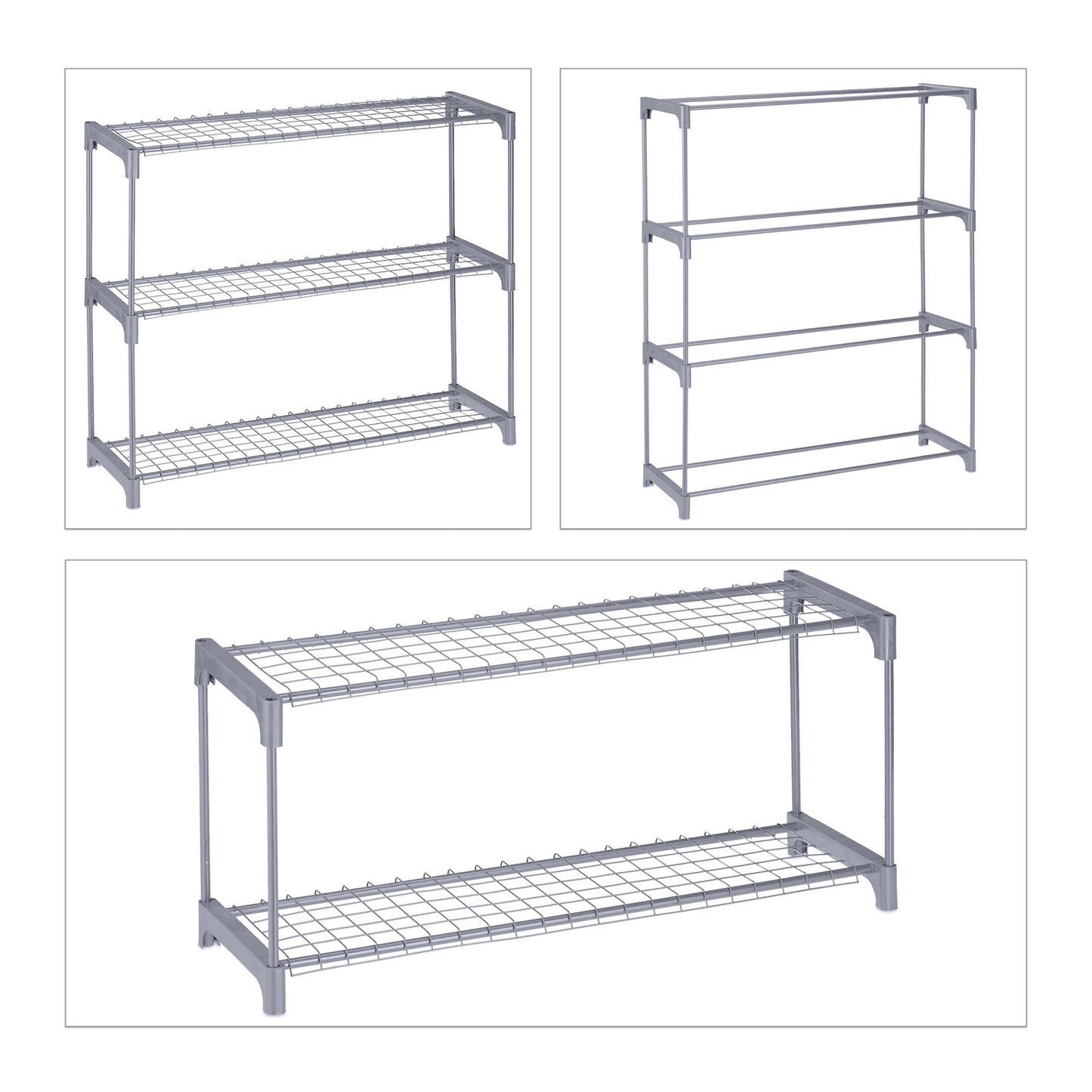 Metal Plant Rack with 4 Shelves for Indoor Use
