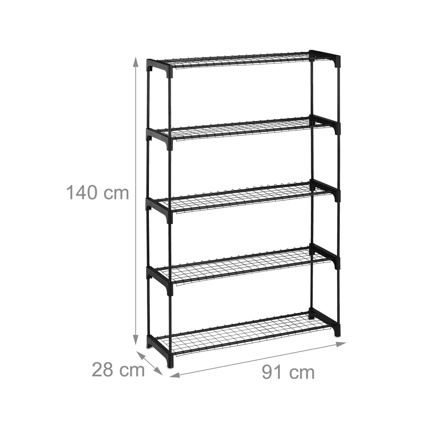 Metal Plant Rack with 6 Shelves for Indoor Use