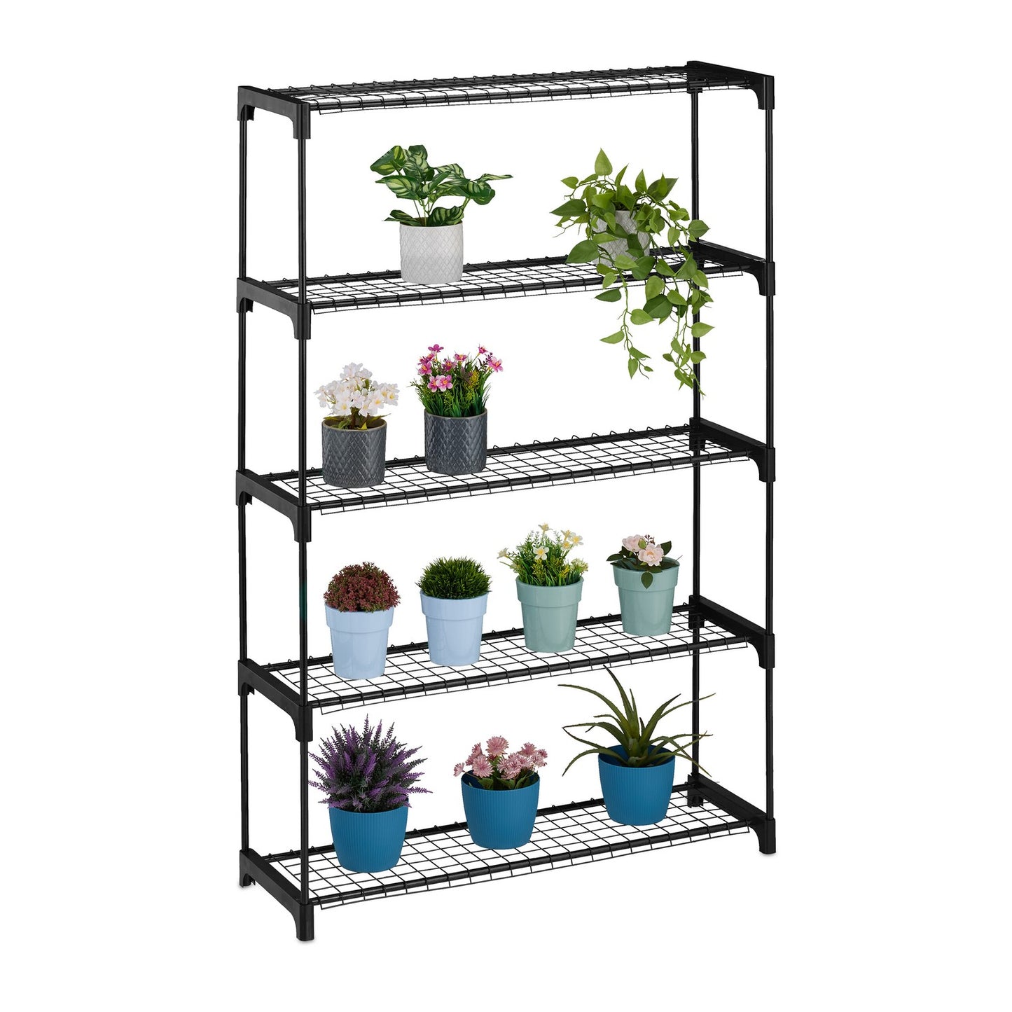 Metal Plant Rack with 6 Shelves for Indoor Use