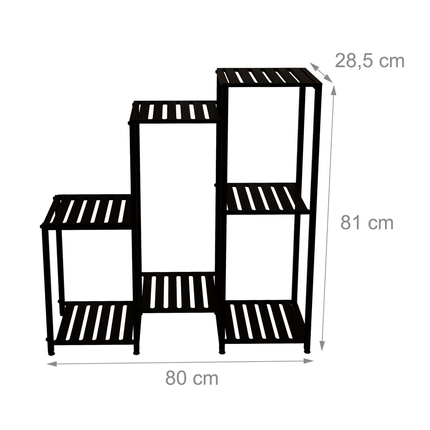 Metal Plant Stand, Multi-Tier, Powder-Coated Steel