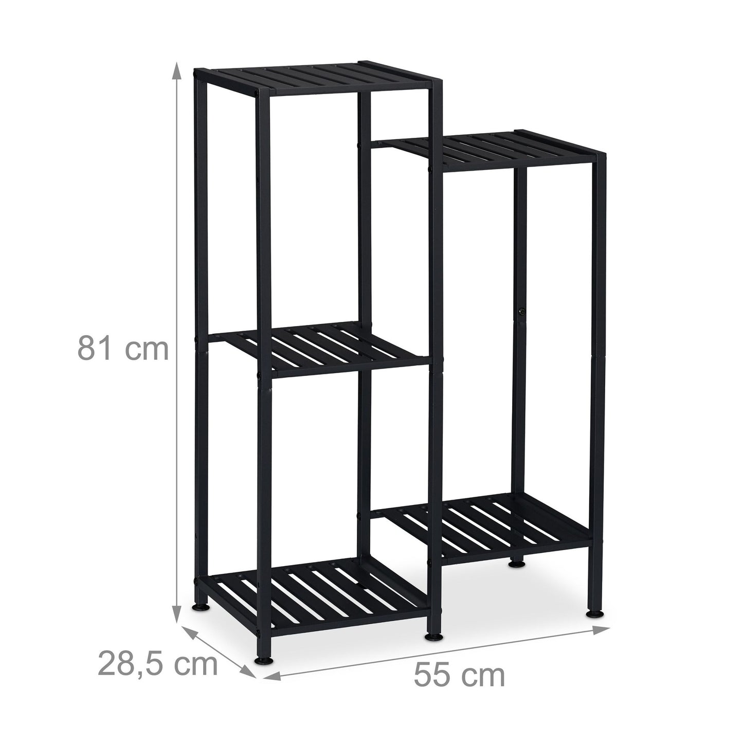 Metal Plant Stand, Multi-Tier, Powder-Coated Steel