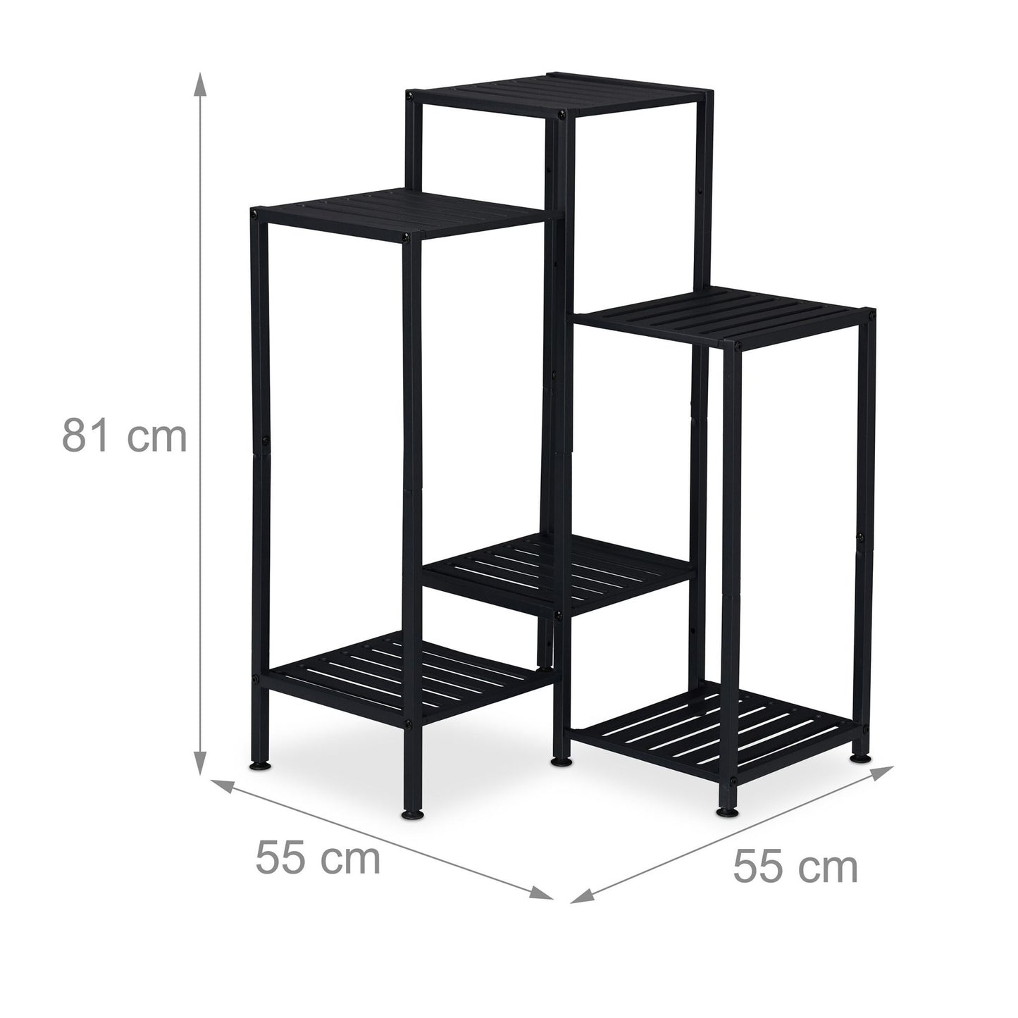 Metal Plant Stand – Powder-Coated Steel, Multi-Tier