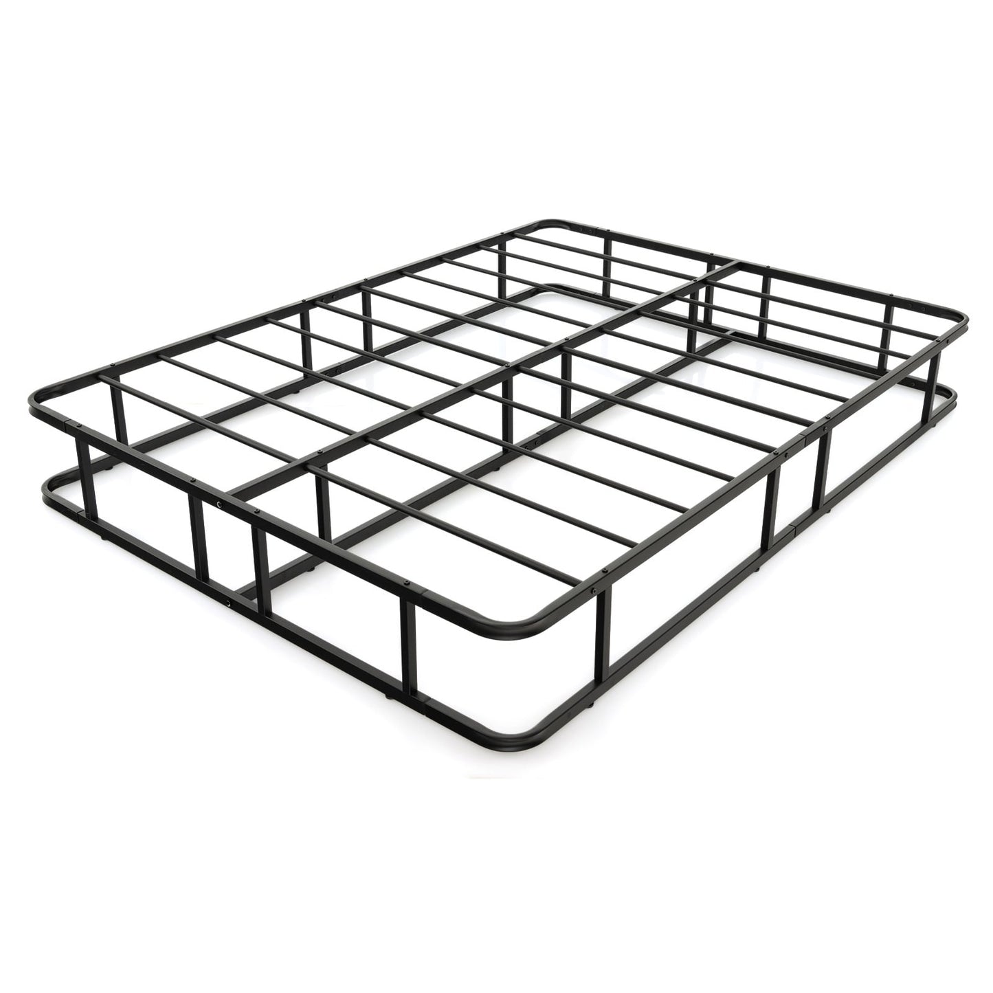 Metal Platform Bed Frame, Black, 200 x 140 x 26 cm