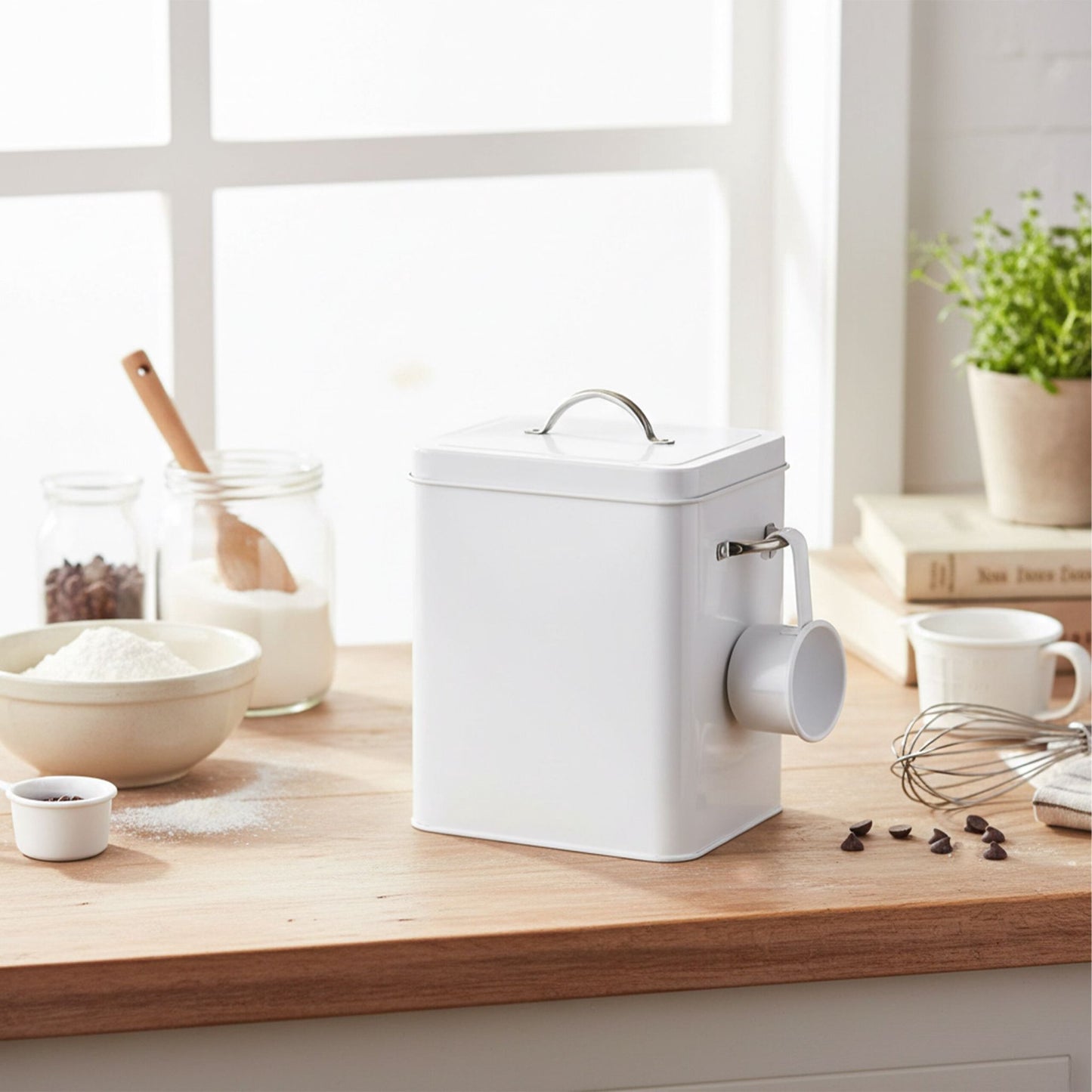 Metal Storage Box with Lid, 6L Capacity