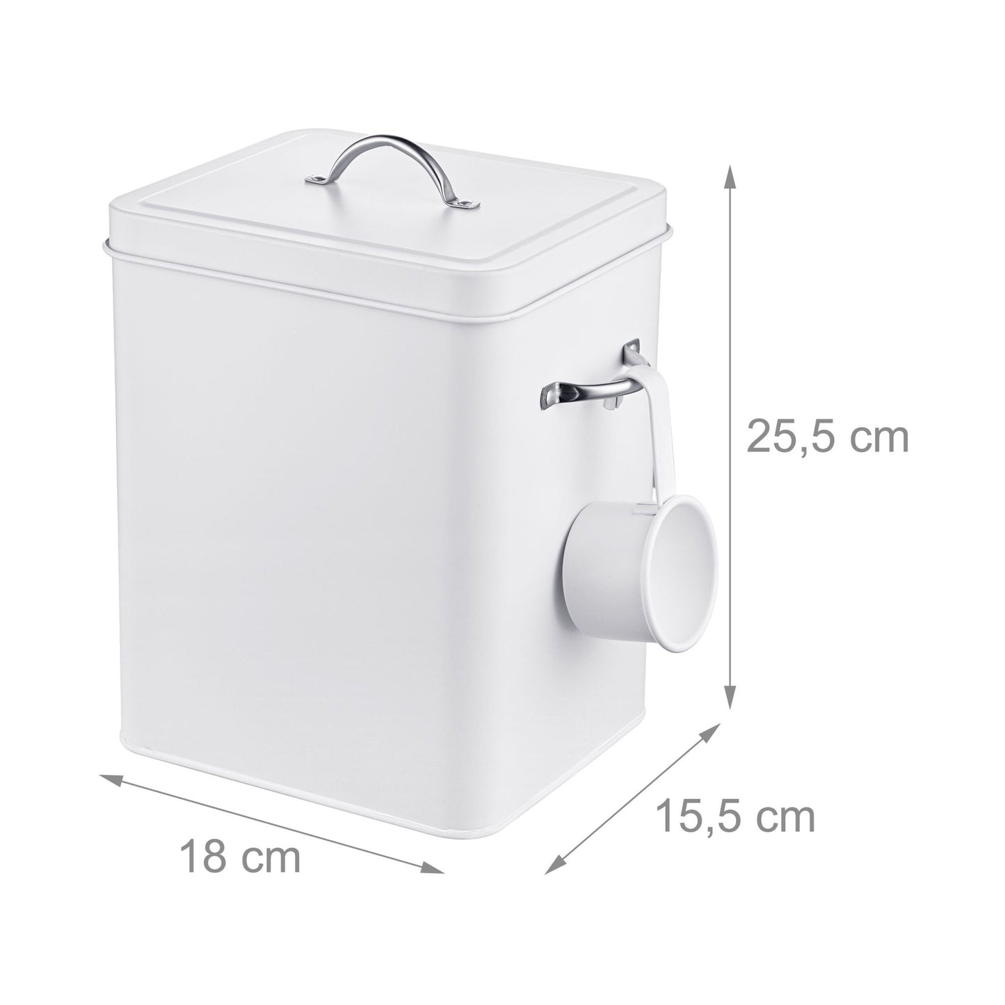 Metal Storage Box with Lid, 6L Capacity