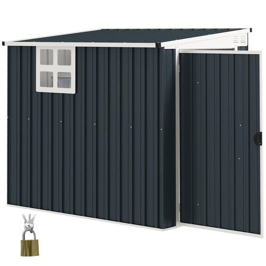 Metal tool shed 2.7 m² - weatherproof with window and lock