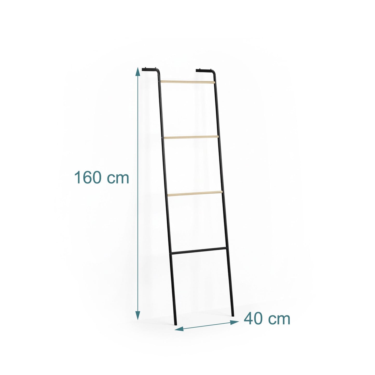 Metal Towel Ladder Rack – 4 Rungs, Space-Saving Design