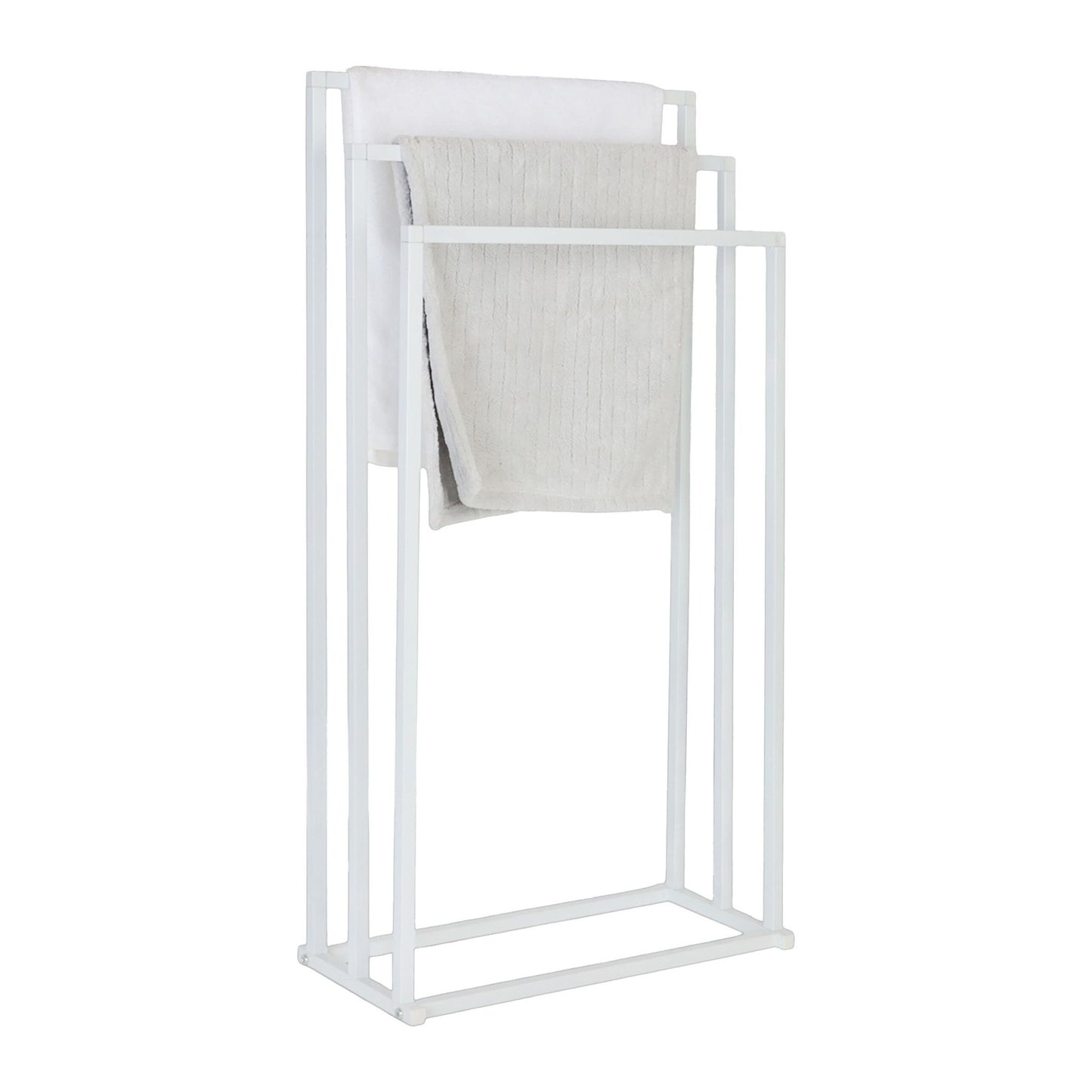Metal Towel Stand, 3-Bar, Freestanding Design