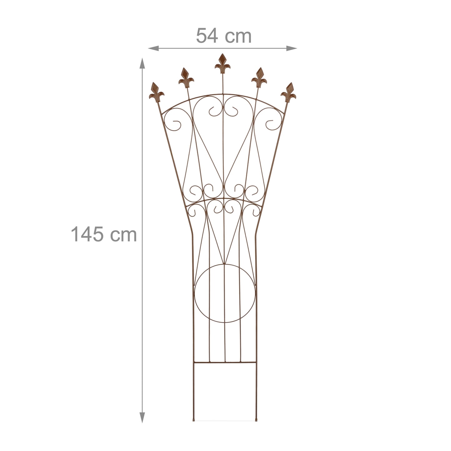 Metal Trellis Set – Fleur-de-Lis Design, Climbing Plant Support