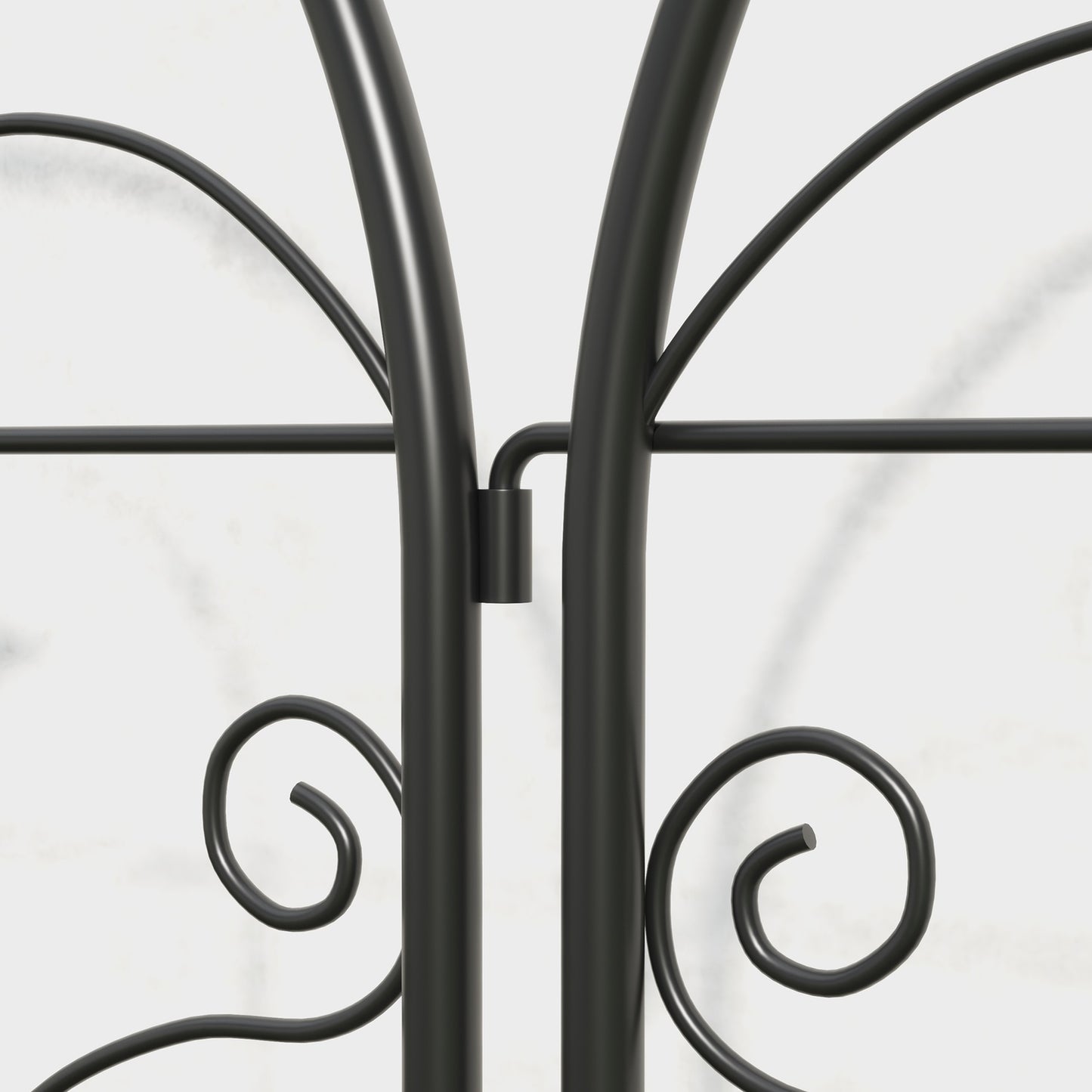 Rust-proof metal trellis set for climbing plants, 50x120 cm