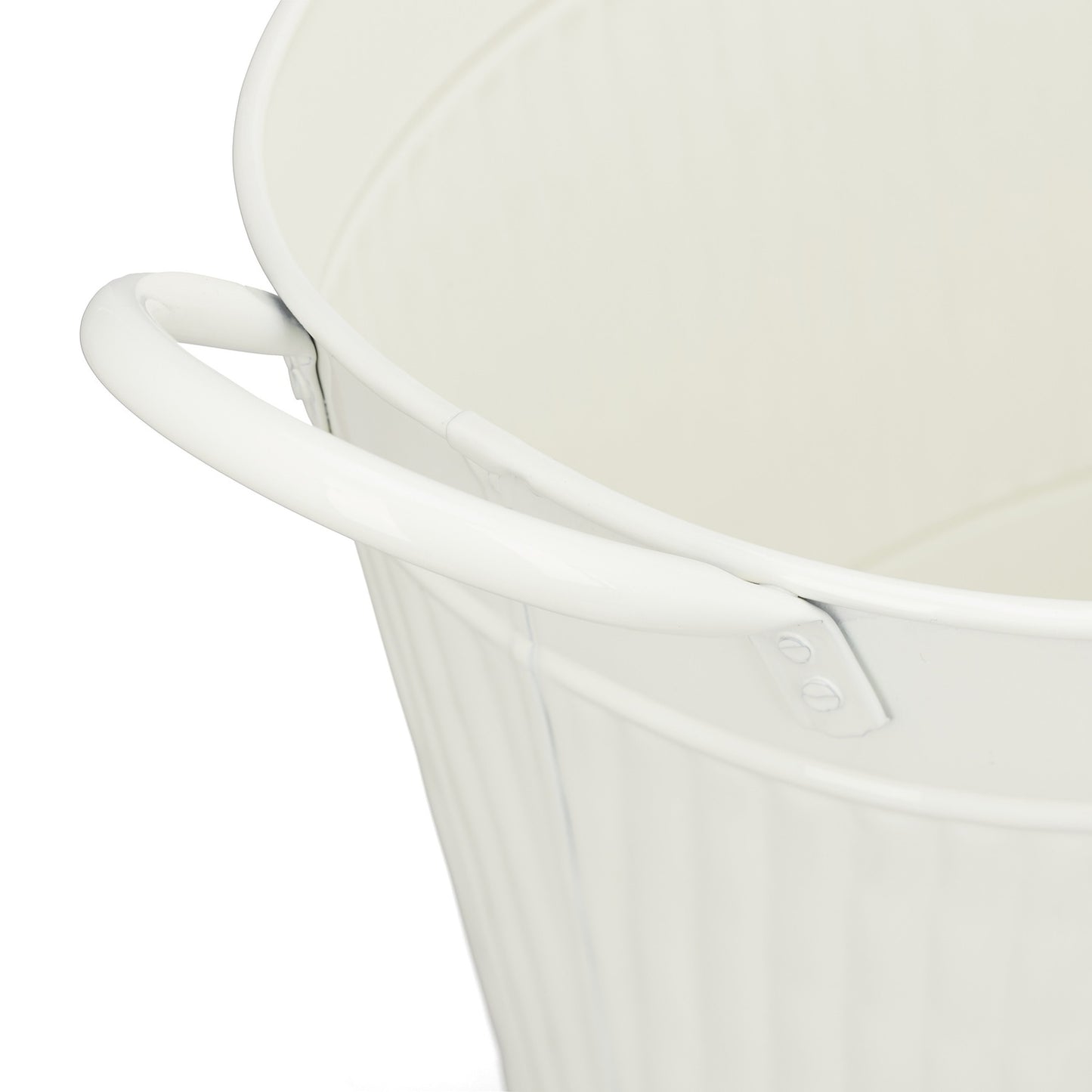 Metal Tub Zinc Look Set of 3