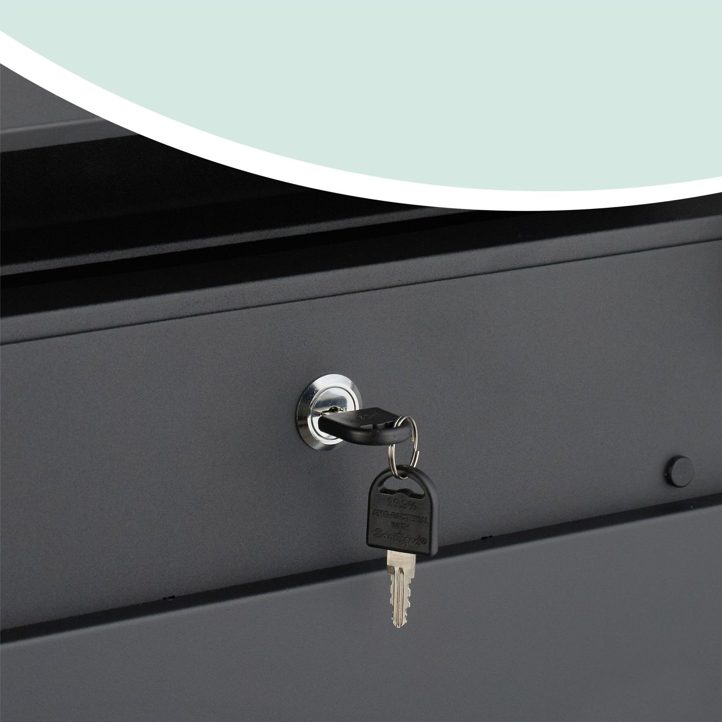 Metal Wall-Mounted Postbox with Newspaper Holder