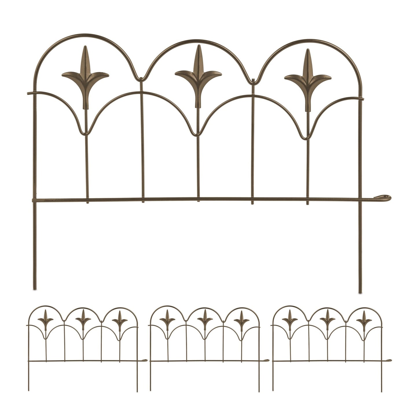 Metal bed edges, 4 pcs